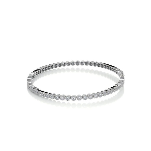 3.00 mm Round Cut Diamond Tennis Bracelet For Women