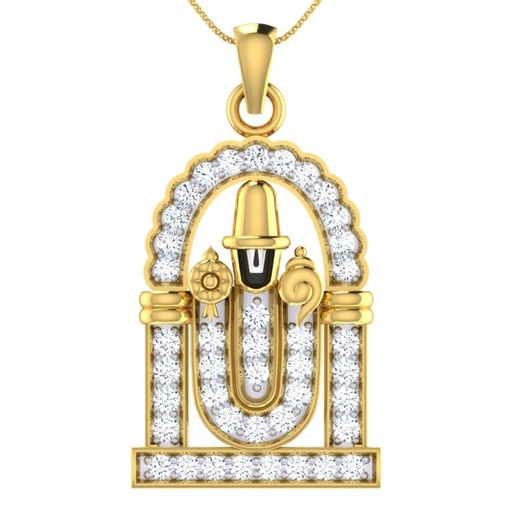 Round Cut Diamond Unique Style Pendant For Men