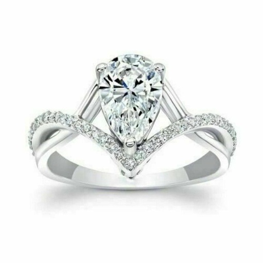 Pear Diamond Engagement Ring for Women Ring  