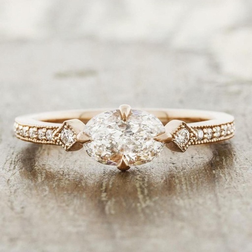 Oval Diamond Engagement Ring For Women Ring
