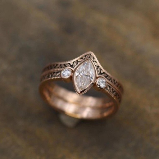 Marquise Diamond Engagement Ring for Women Ring