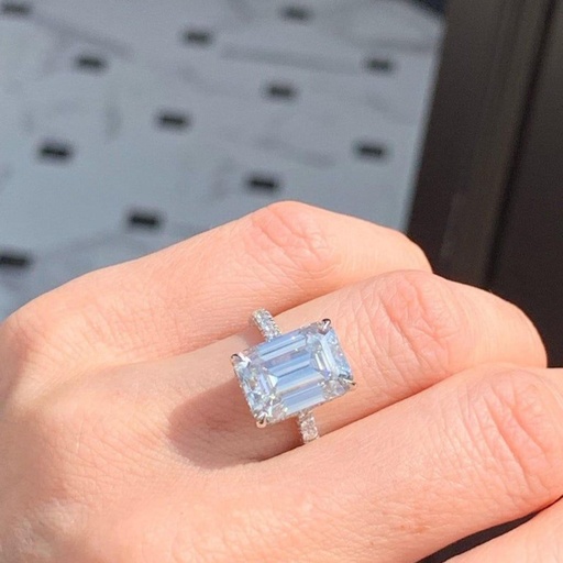 Emerald Cut Wedding Ring For Women