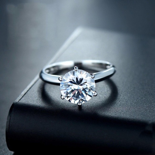 Round Engagement Ring for Women