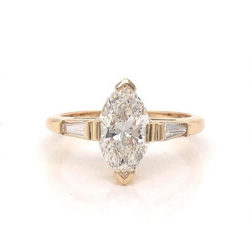 Marquise Cut Diamond 3 Stone Engagement Ring for Women
