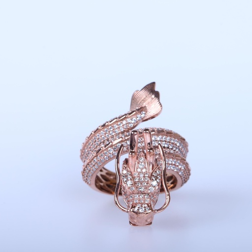 Round Cut Stones Hip Hop Ring For Her