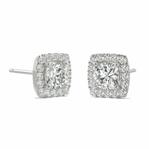 Cushion Diamond Earrings For Women