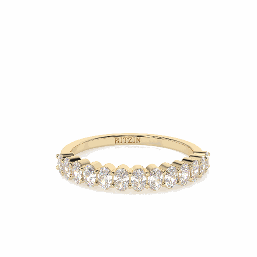 Oval Diamond Fancy  Engagement  Band for Women