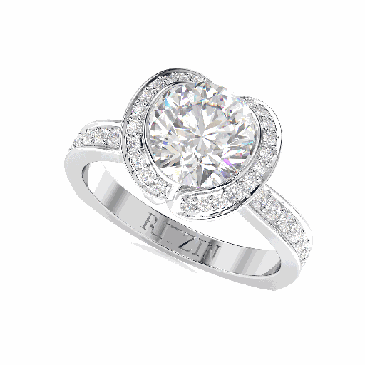 Round Diamond Engagement Ring for Women