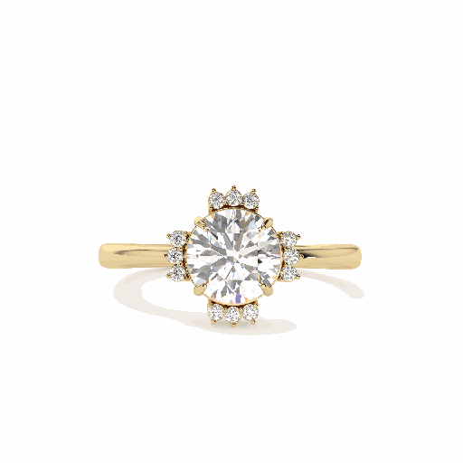 Round Diamond Engagement Ring for Women