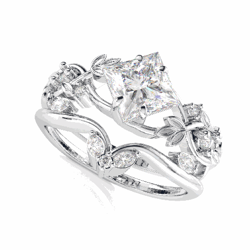Princess Diamond Fancy Bridal Ring for Women