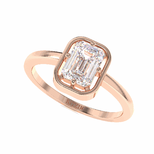 Emerald Diamond Engagement Ring for Women