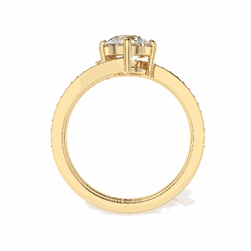 Round Diamond Round Shape Bridal Ring for Women