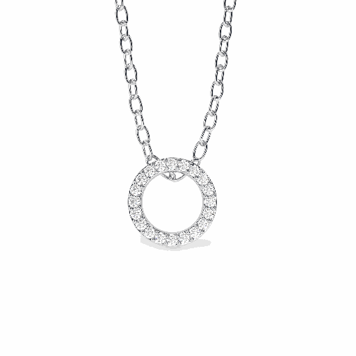 Round Diamond Round Shape Pendant for Women