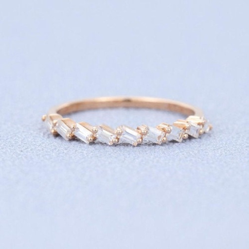 Eternity Baguette Ring Wedding band Bridesmaid Rings Engagement Ring Friendship Matching band promise Unique ring anniversary
