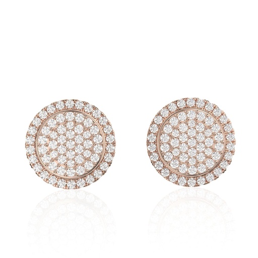  Round Cut Diamond Luxurious Looking Unique Stud Earrings For Women
