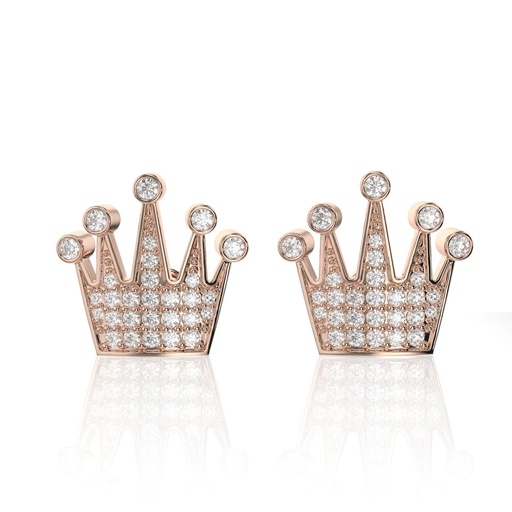 Round Cut Diamond Unique Style Earrings For Women