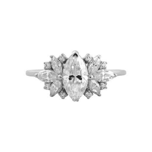 Marquise Cut Diamond Art Deco Style Gift Ring for Women