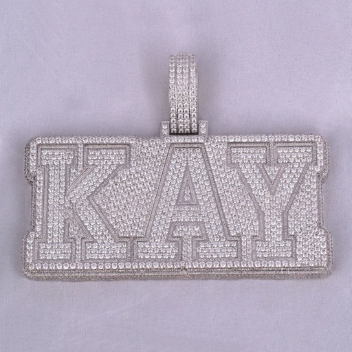 Diamond jewelry pendant made with lab grown diamonds in 14 kt white gold with vvs clarity