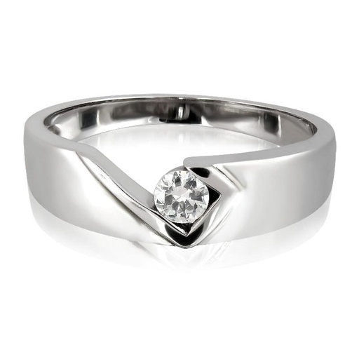 Round Cut Diamond Unique Style Solitaire Anniversary Ring for Men