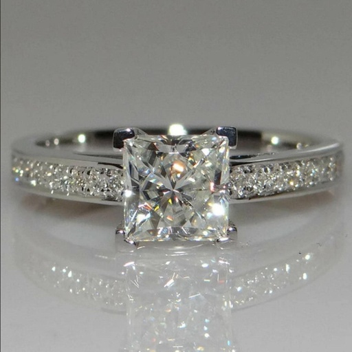  Princess Cut Engagement Ring For Her