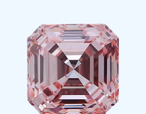 4.5 mm Asscher CVD Pink