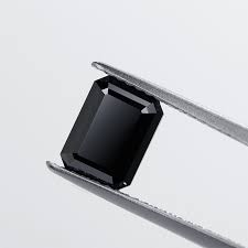 Emerald Moissanite Jet Black