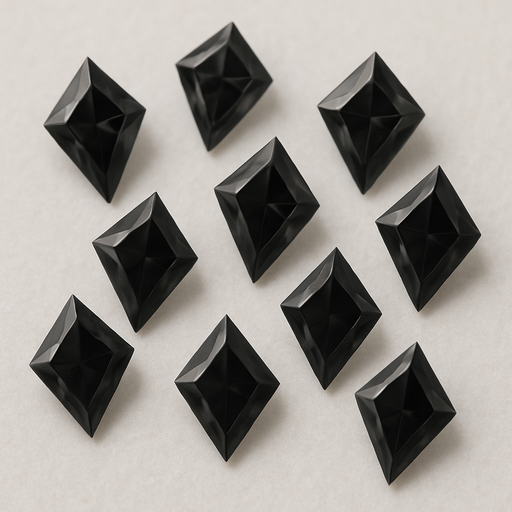 Kite Moissanite Jet Black