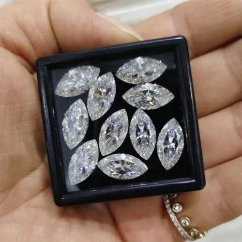 Marquise Moissanite White