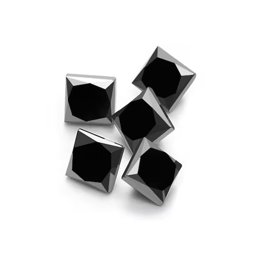 Princess Moissanite JET BLACK