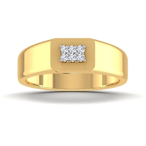 18K Gold Men's Diamond Ring