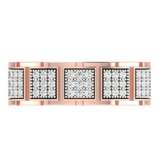 Round Men's Diamond Ring