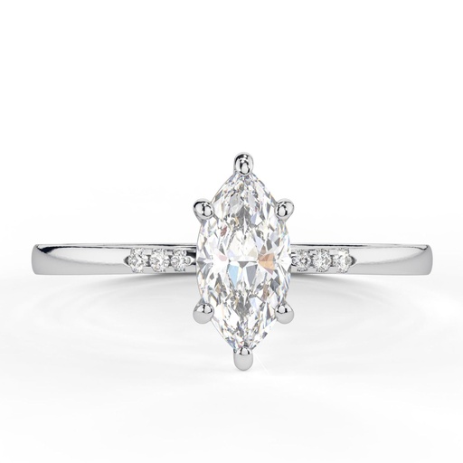 Marquise Cut Diamond Solitaire With Accents 7 Stone Engagement Ring for Women