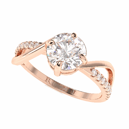 Round Diamond Engagement Ring for Women
