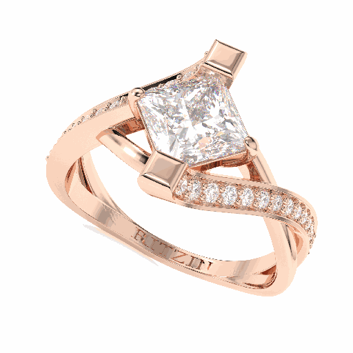 Princess Diamond Engagement Ring for Women