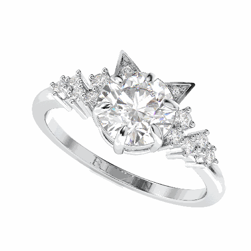 Round Diamond Engagement Ring for Women