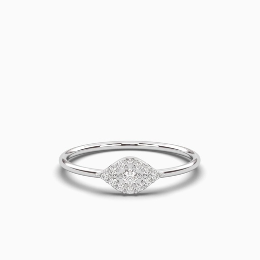 Diamond Evil Eye Ring In / Dainty Diamond Ring / Dainty Evil Eye Diamond Ring / Lucky Eye Diamond Ring / Dainty Engagement Ring