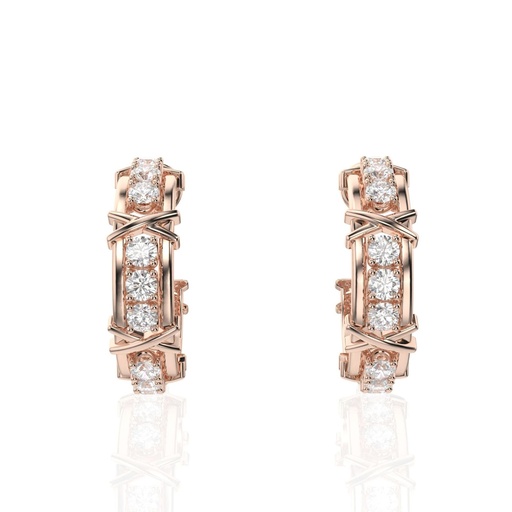 Round Diamond Earrings for Women
