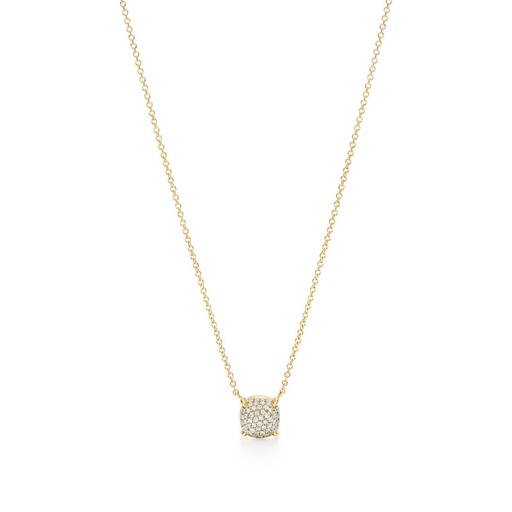 Round Cut Yellow Gold Fancy Wedding Pendant