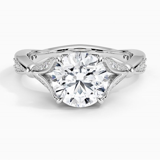 Fancy Wedding Ring, Round Cut Engagement Ring for Women