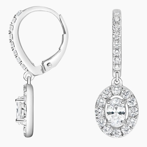 Oval Cut Diamond Drop/Dangle Earrings for Women, Fine Jewelry, Handmade Earrings 