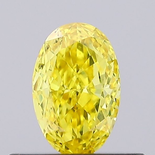 LGD Fancy Vivid Yellow Oval 9*7  mm