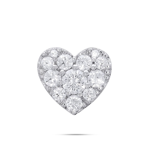 Round Diamond Heart Design Pendant 