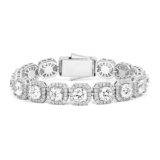  Round Diamond Luxurious Cuban Bracelet For Women