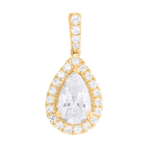  Round And Pear Diamond Designer Pendant For Women