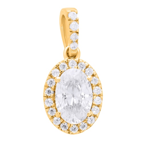  Round And Oval Diamond Exclusive Designer Pendant For Women