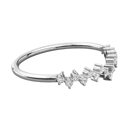  Round Cut Diamond Band For Her