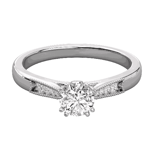  Round Diamond Designer Solitaire Ring 