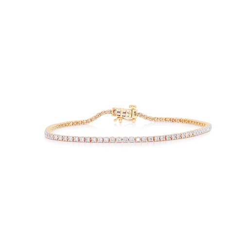  Round Diamond Single Line Classic Tennis Bracelet For Her