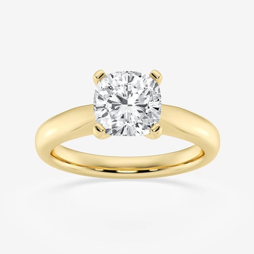 Cushion Cut Solitaire Diamond Engagement Ring For Women
