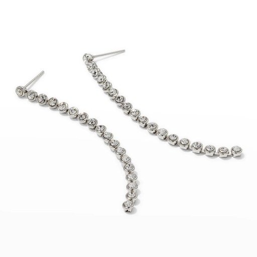  Round Drop & Linear Moissanite Earrings For Women